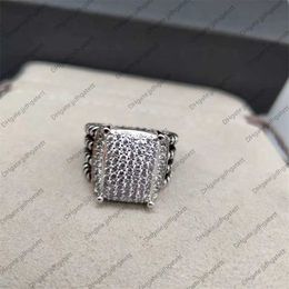 Luxe trouwring ontwerper populaire sieraden ringen voor vrouw Eden Emerald Diamond Eternity Band in zilver 925 vergulde platina ringen