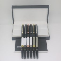 Luxe William Shakespeare 6-stijl kleur Roller Pen omhoog zwart naar beneden zilver en goud zilver trim met serienummer kantoor school sup303c