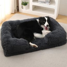 Luxe hiver chaud grand chien canapé-lit chien à genoux chat tapis maison coussin animal de compagnie dormir canapé-lit tapis pour grand et petit chien 240124