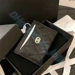 Designers de luxe des concepteurs de bands à main portefeuille portefeuille de passeport avec boîte la plus chaude caviar en peau d'agneau à la peau de monnaie