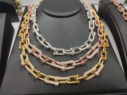 Pendentif de femme de luxe long 45 50 60 cm collier de créateur bijoux bracelet colliers ensemble de fiançailles pour femmes hommes mode Top qualité accessoires de fête de mariage