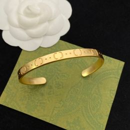 Luxe dames armbandontwerper Bangle 18k gouden armband vrouw merkontwerper roestvrij staal open manchet armband armbanden sieraden feest cadeau