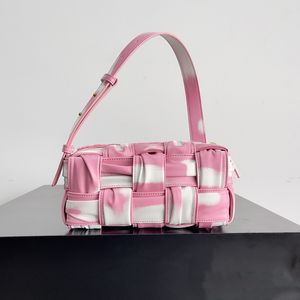 Luxe dames bakstenen cassette schoudertassen lederen breien persoonlijke designer handtas zacht kalfsleer zwart bruine ritssluiting bundel tas met doos