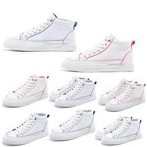 luxe vrouwen canvas plat schoenen drievoudig wit rood groen blauw stof comfortabele trainers designer sneakers 35-40