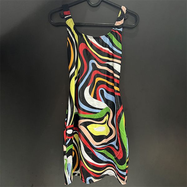 Robe de luxe pour femmes, jupe multicolore, dos nu, de styliste, robe de plage, de vacances, d'été