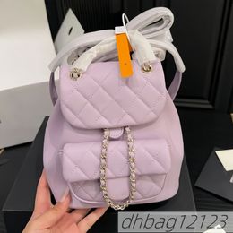 Femmes de luxe Duma pour créateur de luxe mini sac à dos de haute qualité diamant en peau de mouton sactif pour femmes sac à école de scho