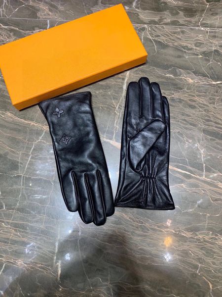 Guantes de cinco dedos para hombre, manoplas de cinco dedos, resistentes al agua, Louiseits viutonits, térmicos, para fitness, para motocicleta, regalo de lujo, regalo para la yema del dedo