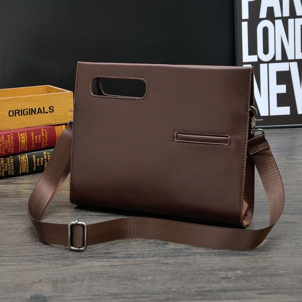 Bolso de lujo para hombre y mujer, maletín de cuero para ordenador portátil, bandolera de cuero, cartera de negocios para diseñador, mochilas para niñas y niños