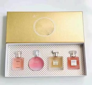 Coffret cadeau de parfum de luxe pour femmes, chance n ° 5 paires o 25ml x 4 photos, bonne odeur, longue durée, livraison rapide