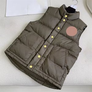 Chaleco hinchado de lujo para mujer, chaquetas de abrigo, camiseta de invierno, prendas de vestir exteriores, Chaqueta de algodón acolchado, chalecos de abrigo para mujer