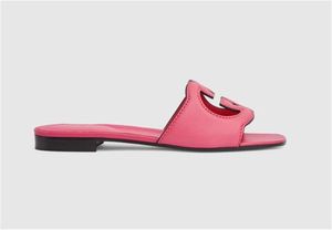 Luxe Dames Casual Sandalen Hoge Kwaliteit Echt Leer Strand Slippers Dames Klassiekers Schoenen Vrouwelijke Slippers Sandaal G2135417