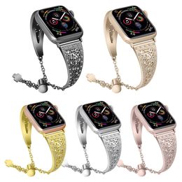 Luxe diamantriem voor dames voor Apple Watch Ultra Band 8 49mm 44 mm 40 mm 41 mm 45 mm metalen Correa armband Iwatch 38 mm 42 mm 7 6 SE -riem
