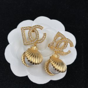 Boucles d'oreilles de luxe pour femmes, pendentif en or 18 carats, bijoux de créateur, fête de mariage, banquet d'affaires, vente en gros et au détail