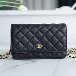 qualité miroir cc woc femmes hommes enveloppe sacs d'embrayage matelassés sacs à bandoulière de luxe cross body fourre-tout sac à main dame designer chaîne classique gym sling caviar portefeuilles sac