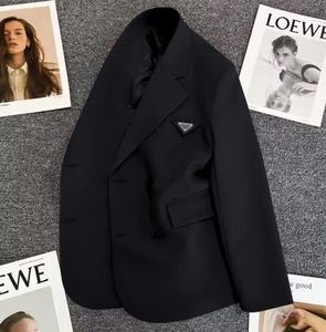 Luxe damespakken jas blazers taille tas ontwerper jas mode klassieker omgekeerde dame slanke temperament jas kleur zwarte kaki dameskleding