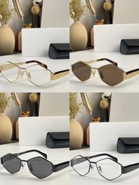 Luxe zonnebril voor dames van hoge kwaliteit metalen frame Oogbescherming Anti-blauw licht CL4S254 Casual retro-glazen acht kleuren