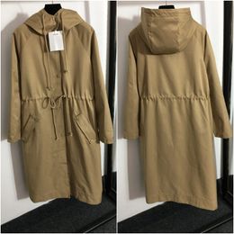 Luxe dames trench jassen jassen tops tops van goede kwaliteit bovenkleding outdoor girls jas casual winterkleding windjas outfit kap