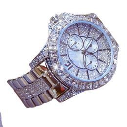 Luxe dameshorloge Quartz Crystal Diamond horloge mode topmerk horloge Rose Gold sieraden veelzijdige precisie dames vakantie cadeau partij ontwerper bedrijf