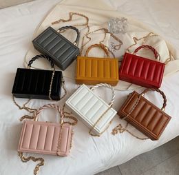 Luxury Women Small Box Crossbody Bag Brand Lady White Rink Rose Handbags and Golds Groch Embrayl Evening Party Sac Mini Suitcase Wallets Fashionbag250