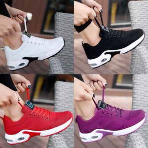 Luxe femmes Sneaker à lacets chaussures de course noir rouge blanc sport formateur coussin Surface respirant chaussures de sport 35-43