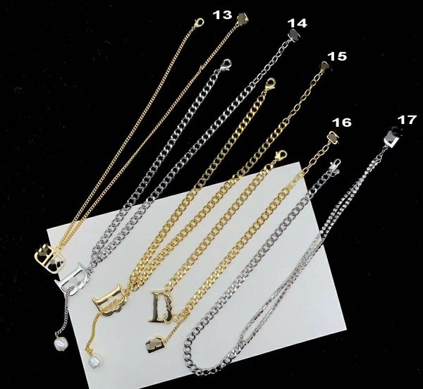 Luxe Femmes Épais Collier Classique B Lettre Pendentif Colliers Or 18K Hommes Saint Valentin Amour Cadeau Designer Bijoux Accessoires BBN5