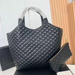 Luxe Femme sacs fourre-tout designer épaule Cuir mode ville noir sacs à main Grande Capacité Totes Icare maxi Shopping Bag Treillis voyage Plage LOULOU Sac chaîne Portefeuille