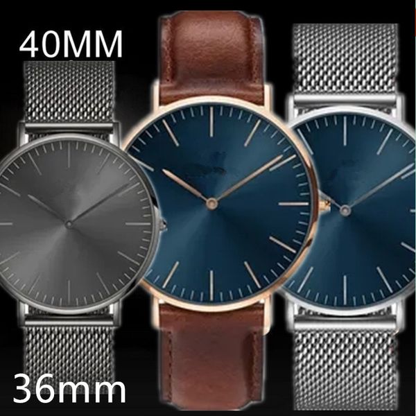 designer femmes montre mode montre-bracelet à quartz dw version avancée 36mm 40mm matériel en acier inoxydable dames montres montre de luxe