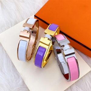 luxe damesarmband gouden bloemarmbandsieraden vrouw titanium staal hoge plaat emaille armband dames Europese en Amerikaanse high fashion paar armband