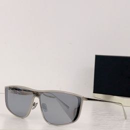 Lunettes de soleil de luxe pour femmes de marque SL 605 LUNA pour hommes et femmes, nouvelle monture rectangulaire argentée, lunettes de soleil décontractées Luna SL605
