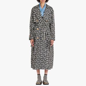 Trench-coat design pour femmes de luxe Balma veste coupe-vent pour femmes manteau de ceinture ample femme décontracté long manteau de tranchées