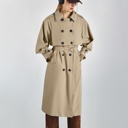 Trench-coat de designer pour femmes de luxe Veste coupe-vent pour femmes Manteau de ceinture ample Femme Casual Long Trenchs Coat