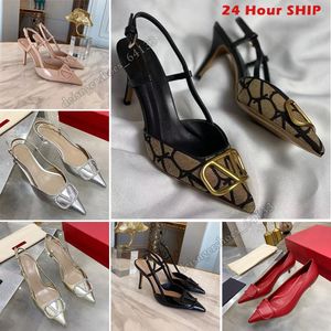 Luxe Dames Hakken Designer Hoge Hakken vrouwen platform Jurk Klassiekers Metalen Gesp 4cm 6cm 8cm 10cm Dunne Hak Puntschoen Zwart Naakt Rode hakken schoenen vrouw ontwerper