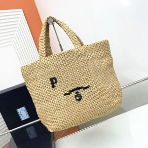 Luxe Femmes Homme Été Plage Triangle Designer Sacs à bandoulière Tisser Raphias Fourre-Tout Sac De Paille Dame Sacs À Main Sac À Main Miroir Qualité Tissé Bandoulière Pochette Pochette