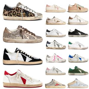 Golden Sneaker Luxury Women Mens Designer Dress Shoes Woman Heels Superstar Leather Loafers Low Tops famous Sneakers Platform Italy Brand heel Trainers