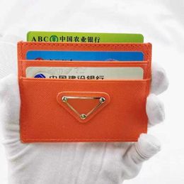 Lujo para mujer para hombre billetera de cuero triángulo titular de la tarjeta monederos billeteras de diseñador billetera vintage de cuero con caja de marca retro al por mayor Titulares
