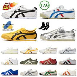 Luxe damesheren Onitsukass Tigers Designer Running Shoes Brand Tiger Mexico 66 OG Originele Canvas Trainers Platform Vintage Slip-on Outdoor Sports Sneakers