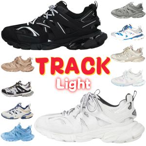 Luxury Womens Mens Outdoor Casual Shoes Designer Track 3.0 baskets éclaircies Gomma Leather Trainer en nylon Platforms imprimés Sneakers Men Light Trainers LED Chaussures