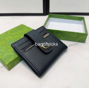 Luxe damesheren Standaard portefeuilles Designer Man Purper Pure Pick -up Bag Wallet Classic Handtas 12 Kaartpositie 11x10cm