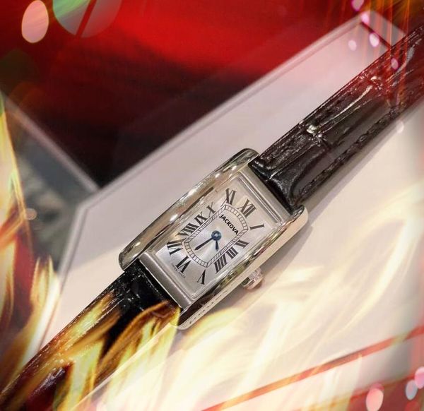 Relojes de lujo con forma rectangular para mujer, 35 mm x 19 mm, cinturón de cuero genuino, vestido de moda, caja de acero inoxidable 316L, cuarzo, venta al por mayor, reloj de pulsera para regalos femeninos