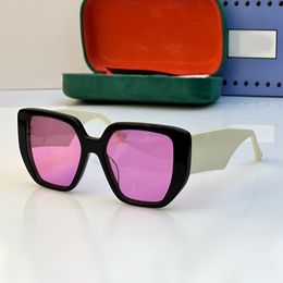 Lunettes de soleil de luxe pour femmes lunettes gg lunettes de soleil de créateur Un favori des blogueurs de mode montures en acétate lunettes de soleil de qualité lunettes de soleil à verres roses surdimensionnés de qualité supérieure