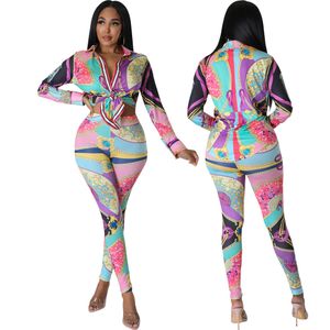 Luxe Femmes Survêtements Femmes Hoodies Trouse Sexy Casual Solide À Manches Longues Vestes Et Pantalons Top Loisirs Deux Pièces Ensemble Tenues Vêtements Mujer