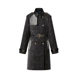 Luxury Womens Trench Coats Designer Femmes Windbreaker Corps Corps Imprimer Jacket Loose Belt Coat Femelle Femelle Trenchs Long Trench M00118