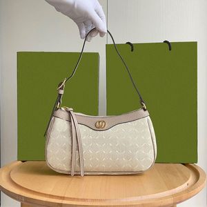 Sac à bandoulière de luxe pour femmes sous les bras sacs de créateurs classiques Ophidia rétro lettre en cuir portefeuille à bandoulière mode Hobo demi-mois sac à main de luxe