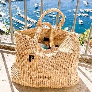 Sac de plage en paille tissé de luxe pour femmes, sac à bandoulière vintage, sacs de shopping, poignée supérieure, sac à main de styliste, sac à bandoulière pour voyage pour hommes