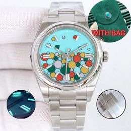 Luxury Womens Watch Perpetual Automatic Movement With Green Sac Designer Watches High Quality 36 mm 31 mm 41 mm HEAT MONTRE 904L ACIER LUMINENT MONTRE DE LUXE