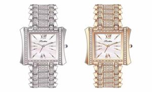 Luxury Womens Watches Designer 2022 Allmatch Fashion Ladies Watch Diamond Rectangular Quartz Femmes imperméables Watch Strip Nail TI9160248