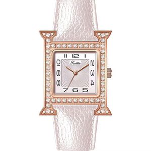 Luxe dames horloges Designer Fashion Watch Trend Rechthoek 2022 Echte horloge dames vol diamant waterdichte kwarts vrouwen kijken safds