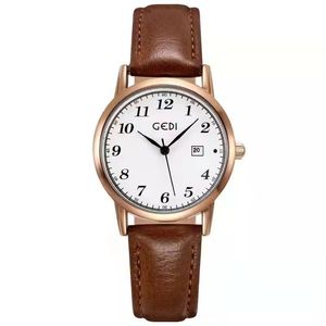 Luxe dames horloges Ladies Designer Watch Koreaanse modekalender Casual temperament Waterdichte kwarts Student Women kijken FHFG