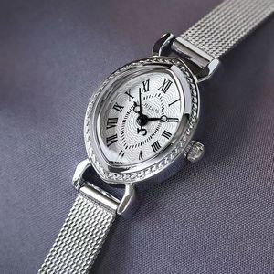 Luxe dames horloges retro designer literaire dame dunne riem eenvoudige trend temperament waterdichte vrouwelijke vrouwen kijken moeder vriendin verjaardag cadeau vdg