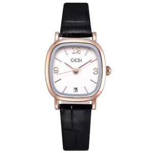 Luxury Womens Watches Square Imperproof Designer Dames Coueurs Calendrier Calendrier Ins College Style Version coréenne de The Simple Student Watch Female HDF